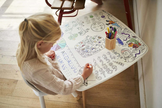 Kindertisch zum Malen Weiß DB Kids