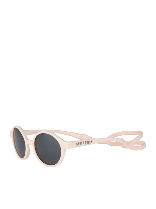 Baby Dutch Baby Στρογγυλά Βρεφικά Γυαλιά Ηλίου Off White για 6-18 Μηνών