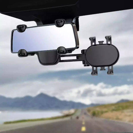 Hurtel Suport Auto pentru Telefon 4.7" - 7" cu cârlige reglabile Neagră