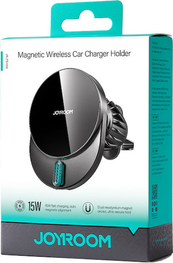 Joyroom Car Mobile Mount with Magnet and Wireless Charging Black