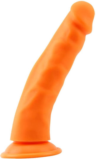 Realistic Dildo With Suction Cup Orange 22.5cm