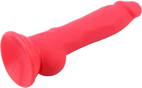 Realistisches Dildo mit Hoden und Saugnapf Rot 22.7cm