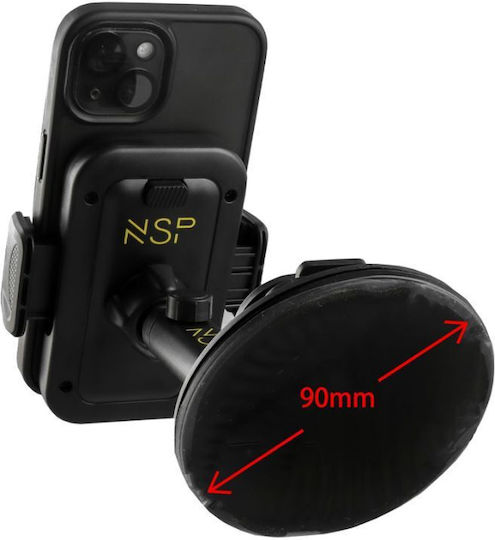 NSP Car Mobile Mount with Adjustable Hooks Black