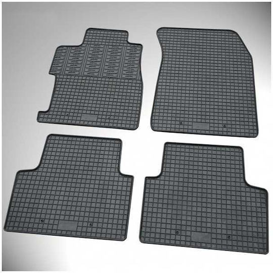 Cik Set of Front and Rear Mats 2pcs from Rubber for Citroen Jumper Black