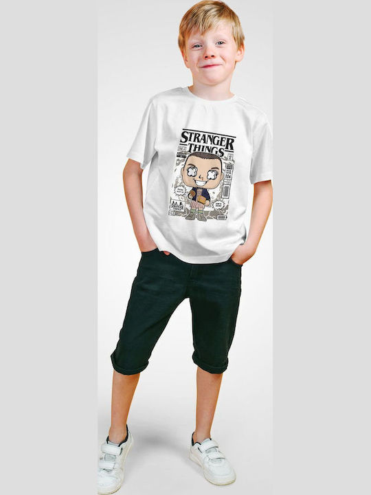 Kids' T-shirt White Eleven With Eggos Stranger Things Eleven Eggos Stranger Things