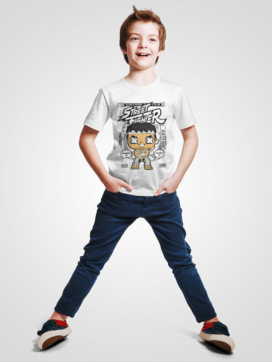 Kinder-T-Shirt White Ryu