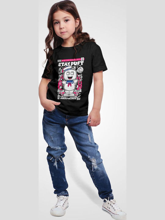 Kids' T-shirt Black Stay Puft Marshmallowman