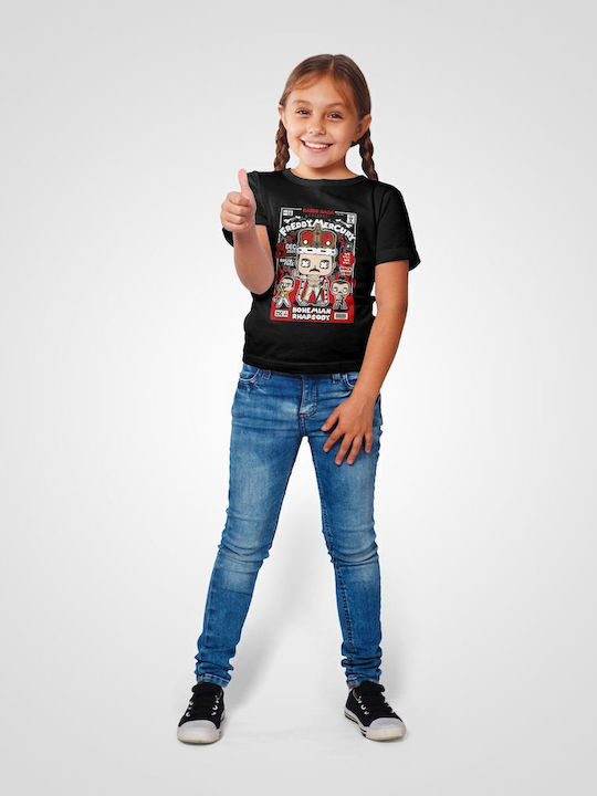 Παιδικό T-shirt Black Freddy Mercury 2