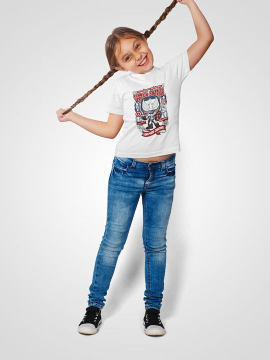 Kids Top White Venom Captain America