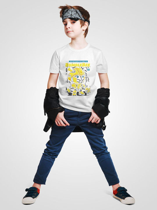 Παιδικό T-shirt White Bumble Bee