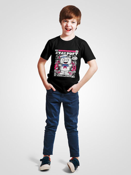 Kids' T-shirt Black Stay Puft Marshmallowman