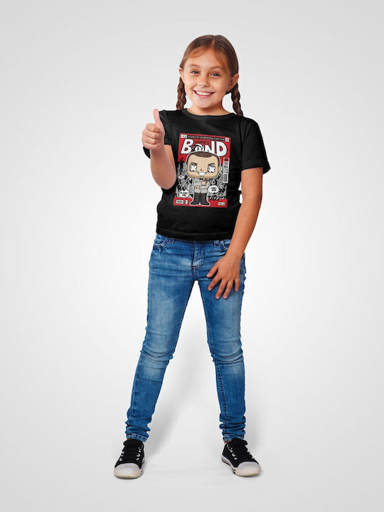Παιδικό T-shirt Black James Bond