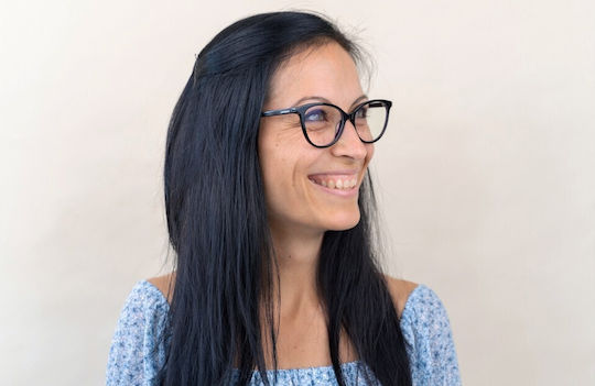 Lentiamo Anna Γυναικεία Κοκκάλινα Γυαλιά Προστασίας Οθόνης Πεταλούδα Deep Black