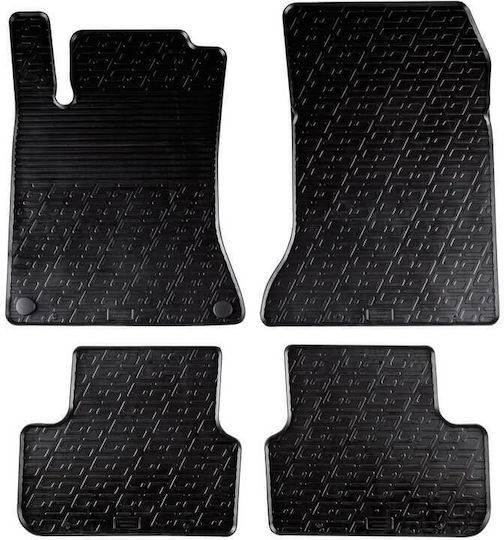 Lampa Set of Front and Rear Mats 4pcs Tray Type for Mercedes-Benz CLA Class Black