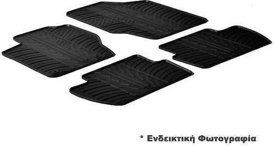 Lampa Set of Front and Rear Mats 4pcs Tray Type for Audi Q2 Black