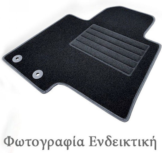 Cik Set of Front and Rear Mats 4pcs for Kia Stinger 2017 Black
