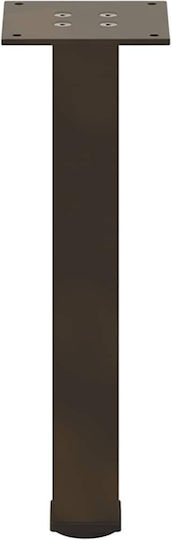 vidaXL Metallic Furniture Leg 4 Pieces Suitable for Table / Coffee Table 42cm Brown