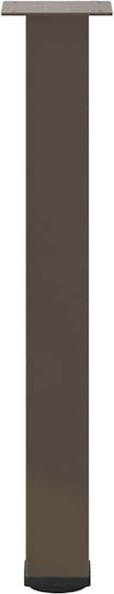 vidaXL Metallic Furniture Leg 4 Pieces Suitable for Table / Coffee Table / Office 72cm Brown