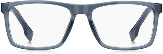 Hugo Boss Boss Plastic Eyeglass Frame Blue