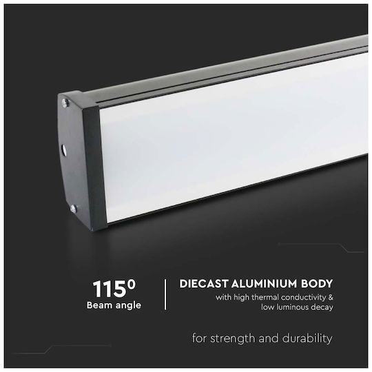 V-TAC Commercial Linear LED Light 100W Natural White IP20 Dimmable L51xD9.7xH5.32cm