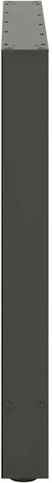 vidaXL Metallisches Möbelbein 2Stücke Für Tisch / Beistelltisch / Büro 80x72x72cm Anthrazit