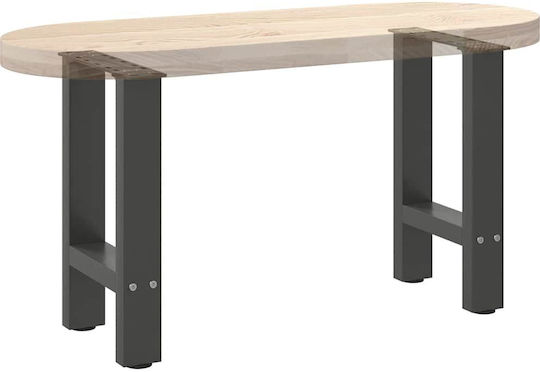 vidaXL Metallisches Möbelbein 2 Stück Für Tisch / Beistelltisch 28x42x42cm Anthrazit