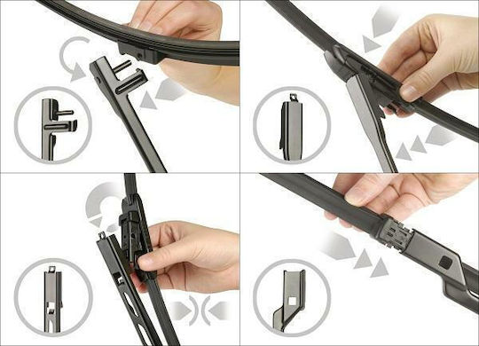Bosch Aerotwin AM466S Front Set Car Wiper Blades 650mm/380mm Universal Opel Corsa Ford Fiesta Alfa Romeo Mito Chevrolet Aveo Citroen Berlingo