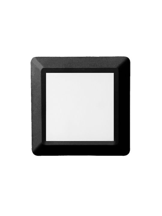 Aca Wall-Mounted Outdoor Light LED IP65 4W with Warm White Light 12.5x12.5εκ.