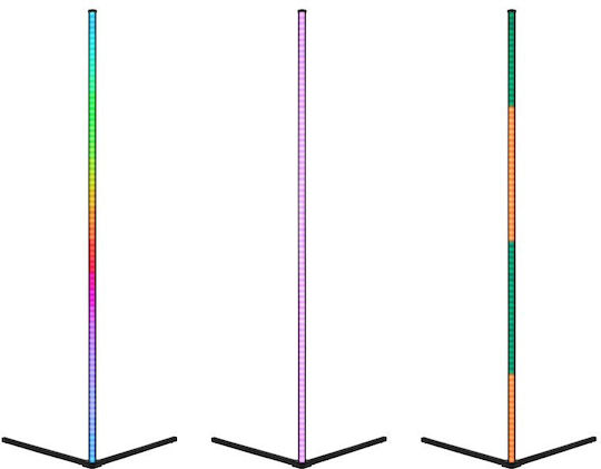 Tracer LED Stehleuchte H140cm. mit RGB Licht Mehrfarbig