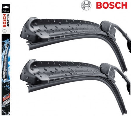 Bosch Aerotwin A951S Front Set Car Wiper Blades 650mm/475mm Universal Ford C-Max Citroen C5