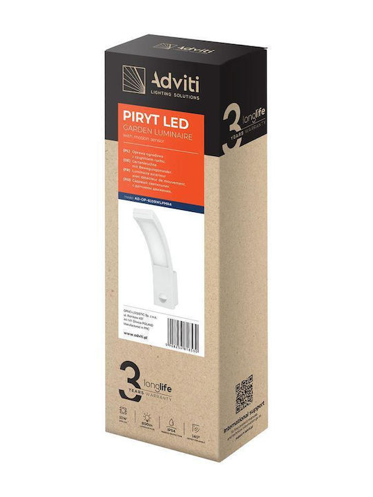 Adviti Επιτοίχιο Εξωτερικό Φωτιστικό LED 10W 4000K Adviti Επιτοίχιο Εξωτερικό Φωτιστικό LED 10W 4000K