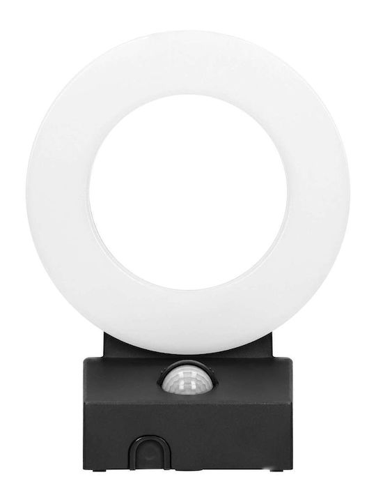 Adviti Επιτοίχιο Εξωτερικό Φωτιστικό Καπέλου LED IP65 20W με Φυσικό Λευκό Φως