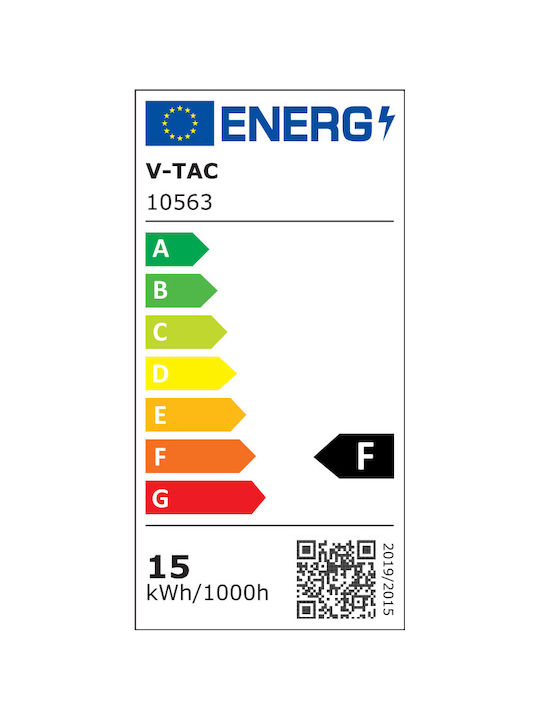 V-TAC Φωτιστικό Τοίχου με Ενσωματωμένο LED και Φυσικό Λευκό Φως 33x15x4.4εκ.