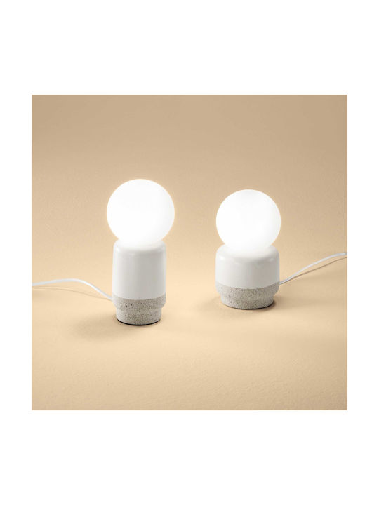 Ideal Lux Table Decorative Lamp with Socket for Bulb G9 White