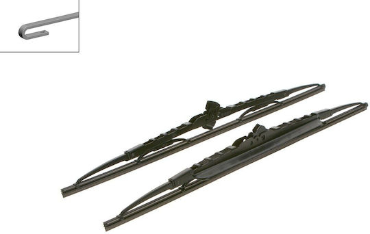 Bosch Twin Spoiler 480S Front Car Wiper Set 475mm for Ford Courier / Fiesta BMW Z3 / E36