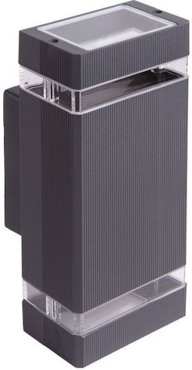Metanor Wall-Mounted Outdoor Lighting Gray Spot Metanor Wall-Mounted Outdoor Lighting Gray Spot