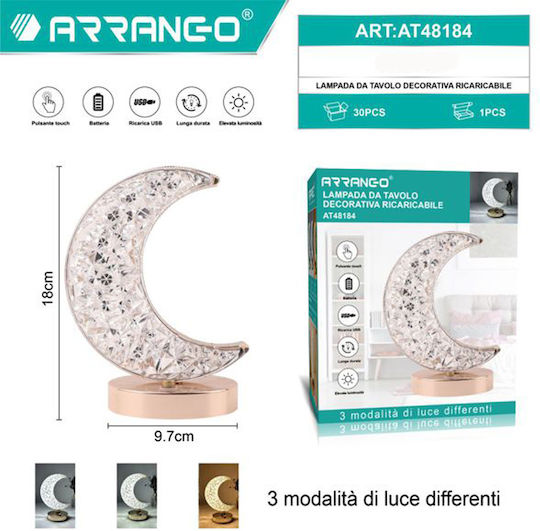 Arrango Φωτιστικό LED Θερμό Λευκό Moon Light