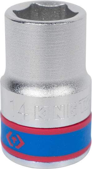 King Tony Socket Hex with Square Drive 1/2" Diameter 14mm