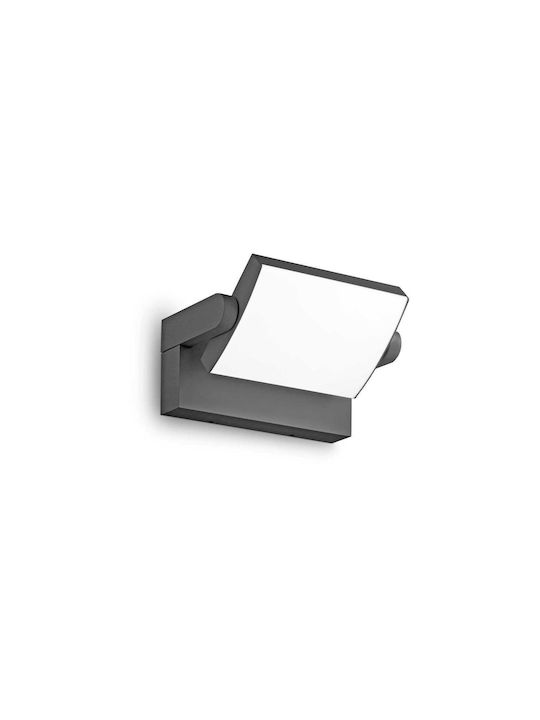 Ideal Lux Επιτοίχιος Εξωτερικός Προβολέας LED IP54 20.5W με Θερμό Λευκό Φως 21.2x16.5x10εκ.