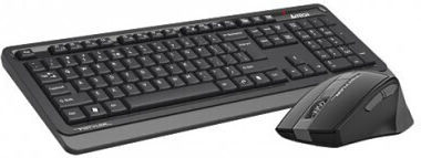 A4Tech FStyler Ασύρματο Σετ Πληκτρολόγιο & Ποντίκι Αγγλικό US Γκρι