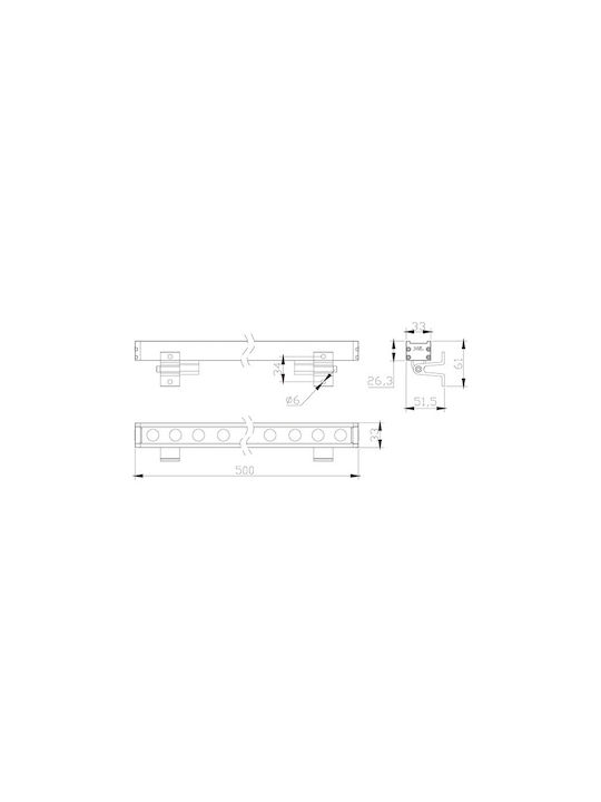 Zambelis Lights Wall-Mounted Outdoor Lighting LED IP66 12W with Natural White Light
