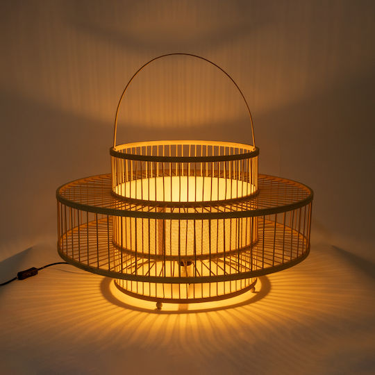 GloboStar Dekorative Lampe mit Fassung für E27 Lampe Beige