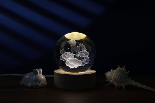 Total Gift Φωτιστικό LED Θερμό Λευκό Crystal Ball Total Gift Φωτιστικό LED Θερμό Λευκό Crystal Ball