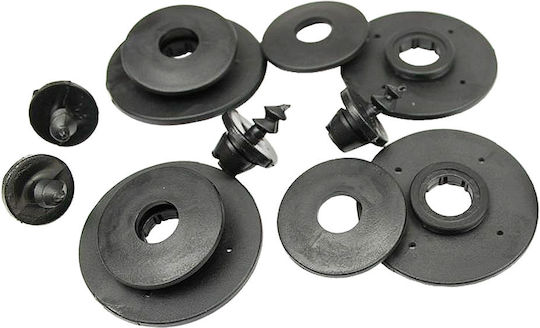 Rezaw Plast Set of Front and Rear Mats 4pcs Tray Type for Alfa Romeo Alfa 159 2005-2011 Black