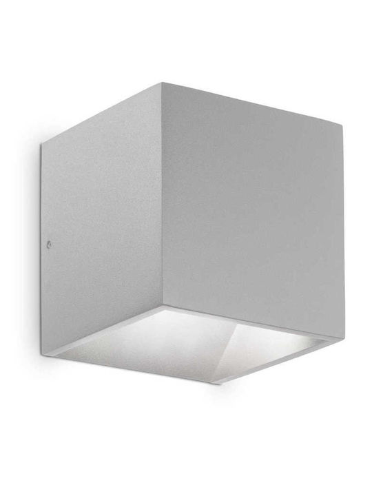 Ideal Lux Wall-Mounted Outdoor Spot Light LED IP54 8.5W with Natural White Light Double Beam 10x10x10εκ.