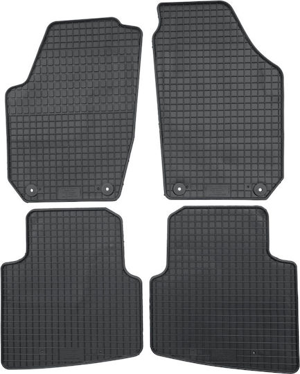 Petex Set of Front and Rear Mats 4pcs for Skoda Roomster 2006+ Black