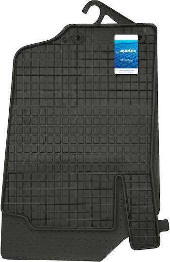 Petex Set of Front and Rear Mats 4pcs for Peugeot 207 2006-2012 Black