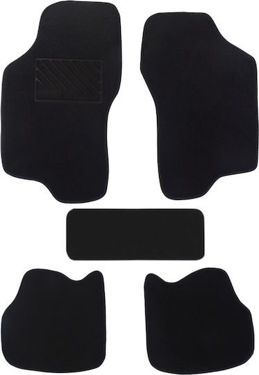 Autopataki Set of Front and Rear Mats 5pcs for Fiat Bravo / Brava 1995-2001 Black