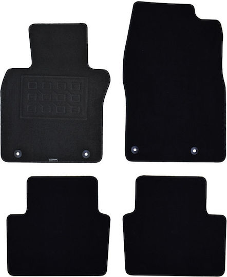 Cik Set of Front and Rear Mats 4pcs for Mazda CX-30 Black