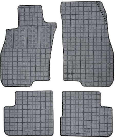 Cik Set of Front and Rear Mats 4pcs for Fiat Grande Punto 2006-2012 Black